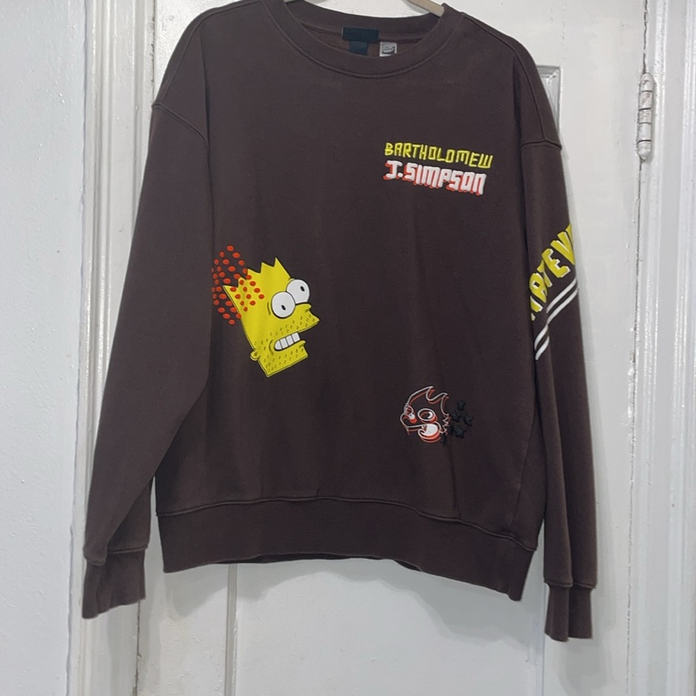 H &M The Simpson LOOSE FIT SWEATSHIRT size M - Picture 3 of 5